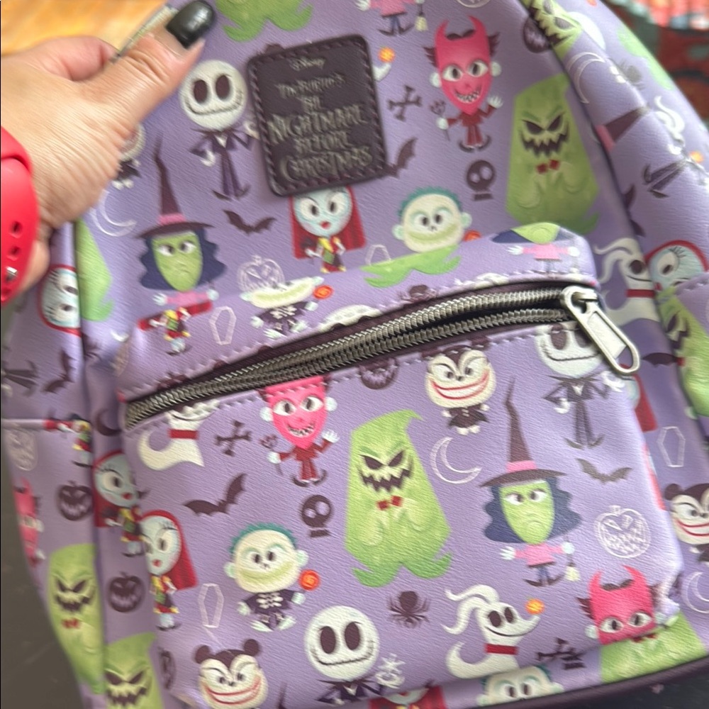 Disney Purple and Green Monster Backpack